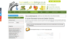 Desktop Screenshot of homeandgardenlistings.co.uk