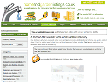 Tablet Screenshot of homeandgardenlistings.co.uk